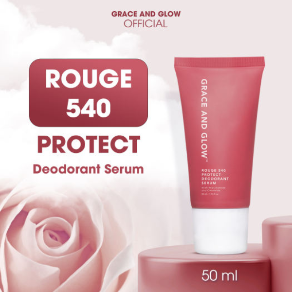 Lăn Khử Mùi Grace And Glow Rouge 540 Deodorant Serum Niacinamide Ceramide 50ml