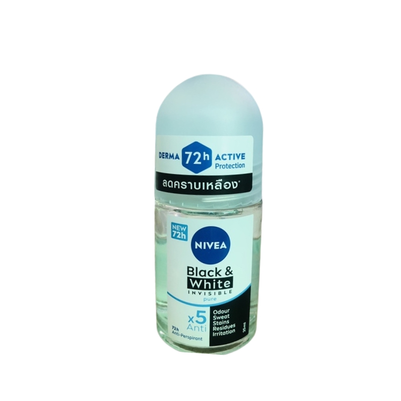 Lăn Khử Mùi Nivea Black & White 50ml Invisible Pure New