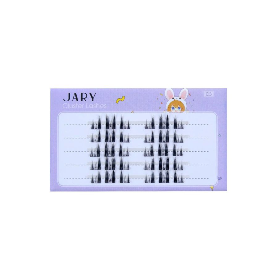 Lông Mi Giả Jary Cluster Lashes Hộp 5 Hàng - C3 Thỏ Đậm