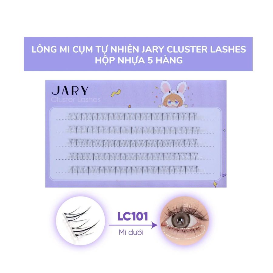 Lông Mi Giả Jary Cluster Lashes Hộp 5 Hàng - LC101 Mi Dưới