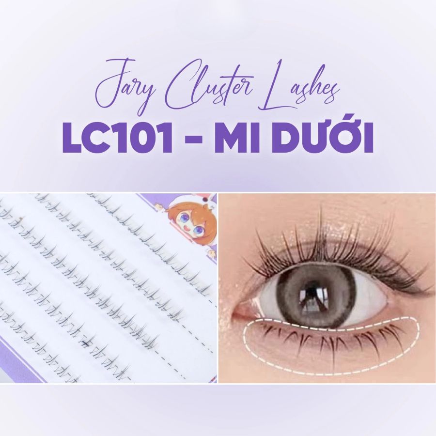 Lông Mi Giả Jary Cluster Lashes Hộp 5 Hàng - LC101 Mi Dưới