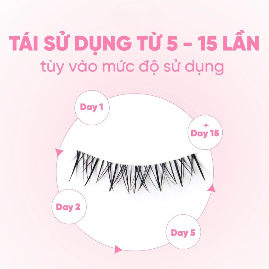 Lông Mi Giả Jary Full Strip Lashes Gân Trong - LF101