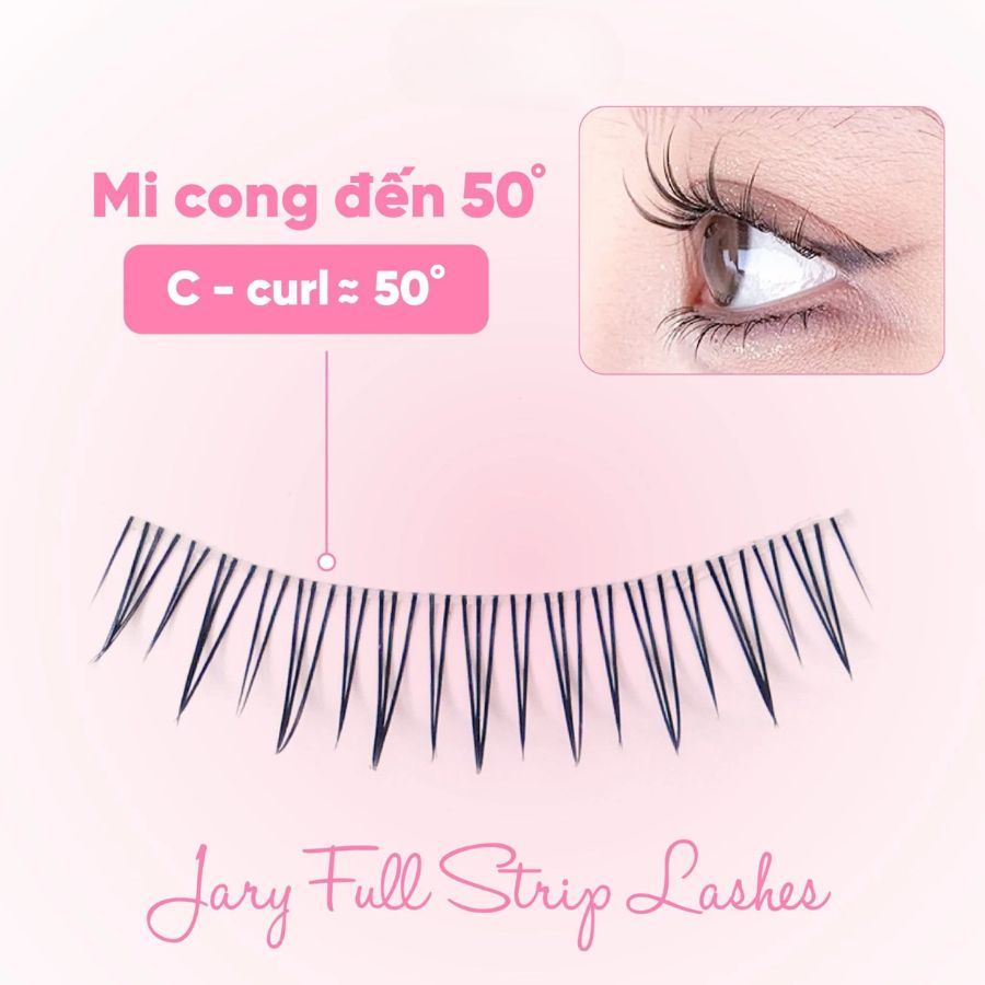 Lông Mi Giả Jary Full Strip Lashes Gân Trong - LF101