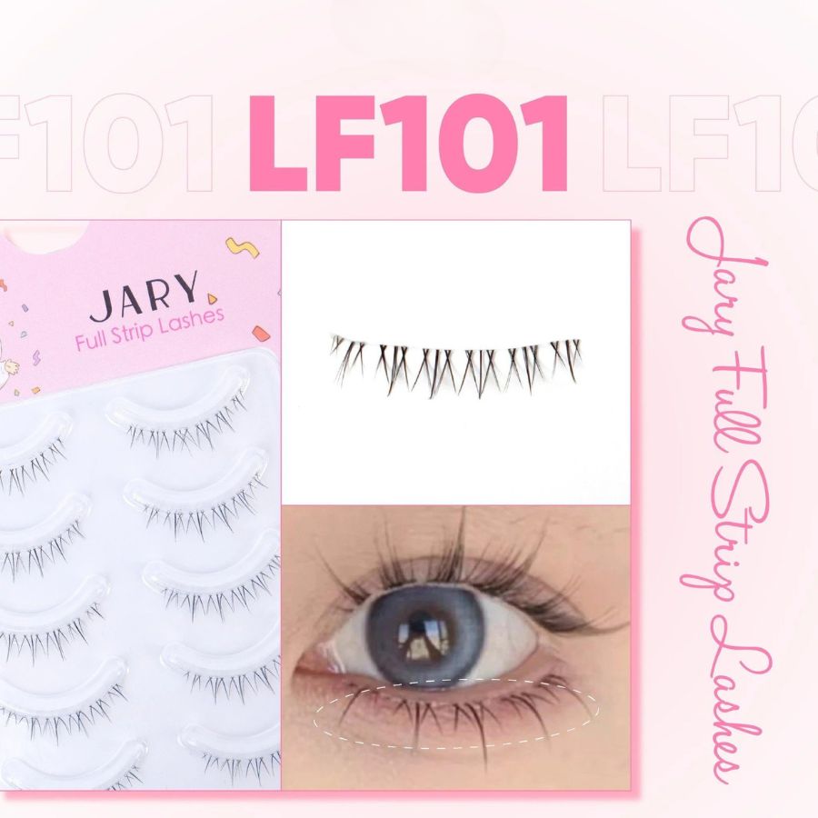 Lông Mi Giả Jary Full Strip Lashes Gân Trong - LF101