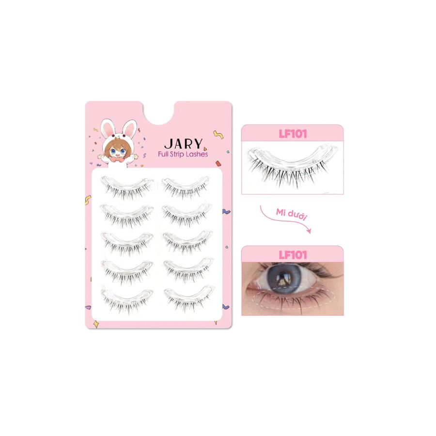 Lông Mi Giả Jary Full Strip Lashes Gân Trong - LF101