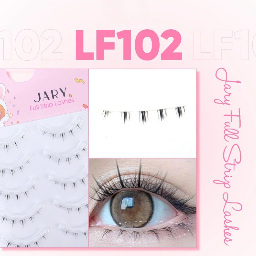 Lông Mi Giả Jary Full Strip Lashes Gân Trong - LF102