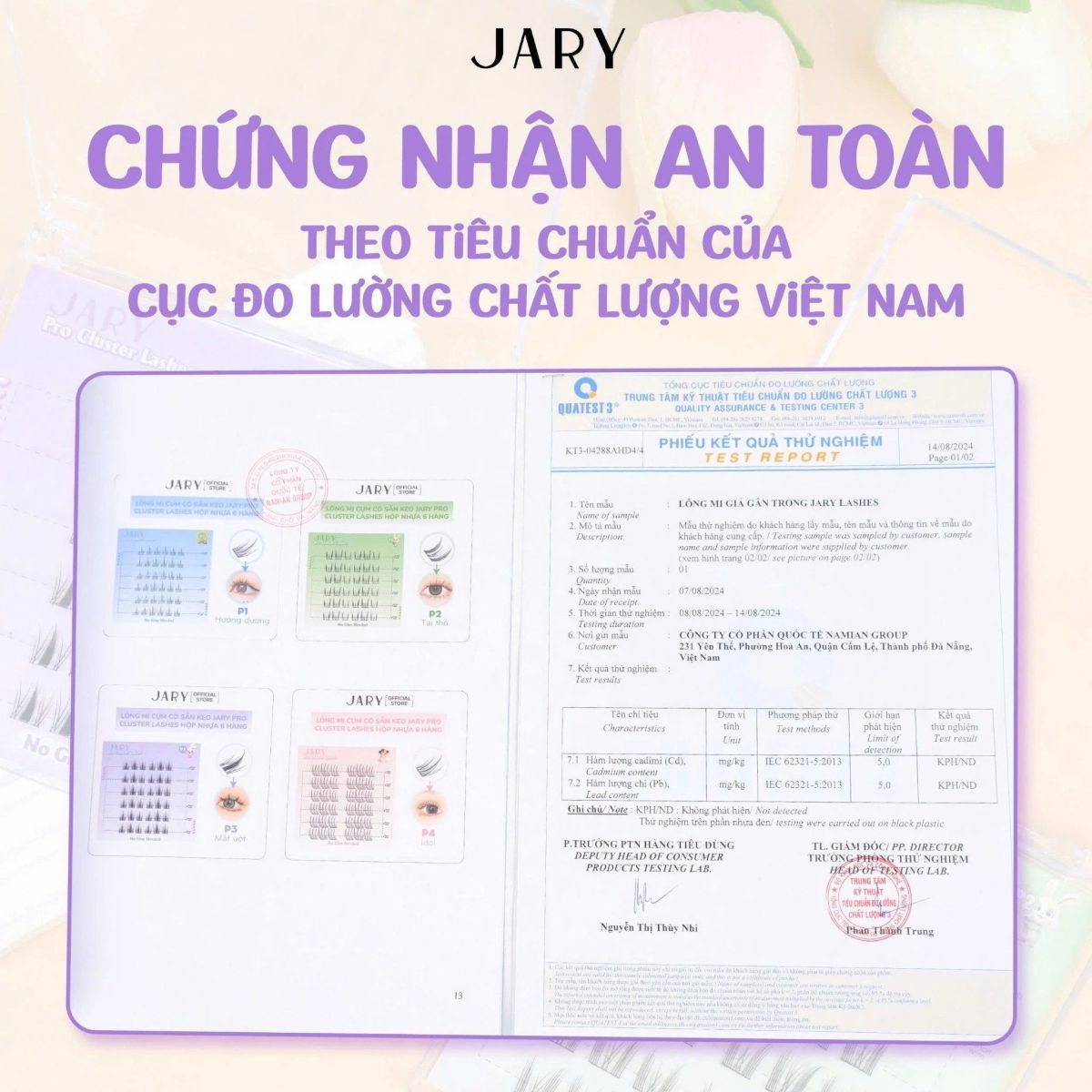 Lông Mi Giả Jary Pro Cluster Lashes Có Sẵn Keo - P5 Lúa Mì Đôi