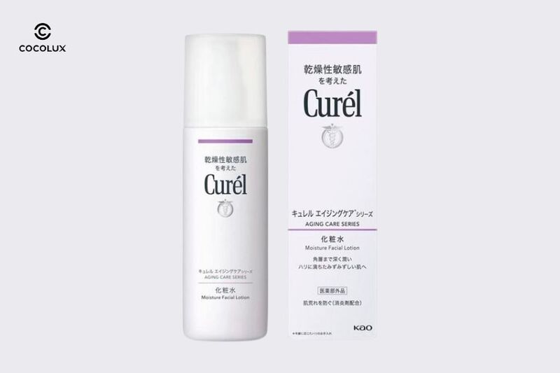 Thiết kế bao bì của Lotion Curél Aging Care Series Moisture Facial Lotion Dưỡng Ẩm Chuyên Sâu Cho Da Lão Hóa 