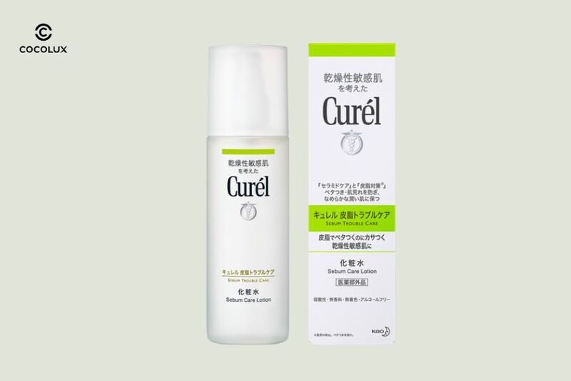 Thiết kế bao bì của Lotion Curel Dưỡng Da Dành Cho Da Dầu 150ml 