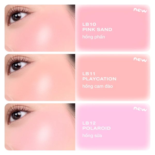 Má hồng dạng kem Ofelia Loli Liquid Blush - Màu Sắc: LB12 Polaroid