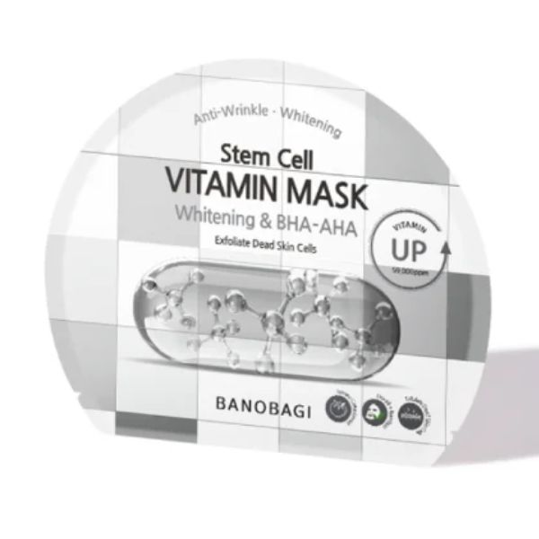 Mặt Nạ Banobagi Stem Cell Vitamin Mask - Whitening & BHA-AHA