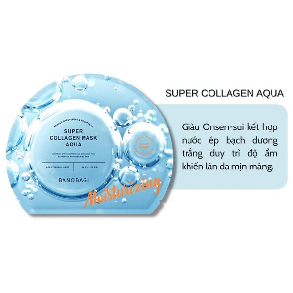 Mặt Nạ Banobagi Super Collagen Mask Aqua Moisturizing 30g