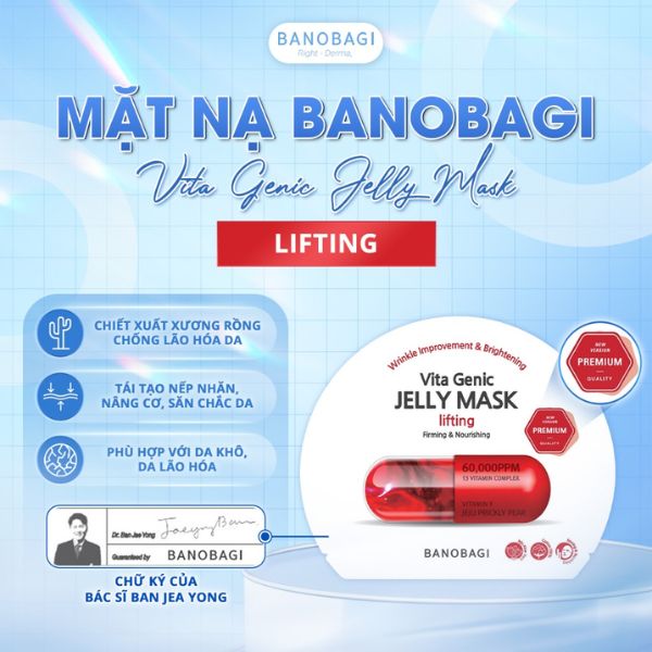 Mặt Nạ Banobagi Vita Genic Jelly Mask - Lifting Đỏ