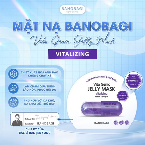 Mặt Nạ Banobagi Vita Genic Jelly Mask - Màu Sắc:Vitalizing (Tím)