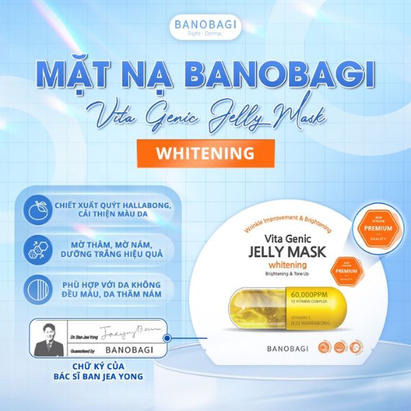 Mặt Nạ Banobagi Vita Genic Jelly Mask - Whitening Vàng