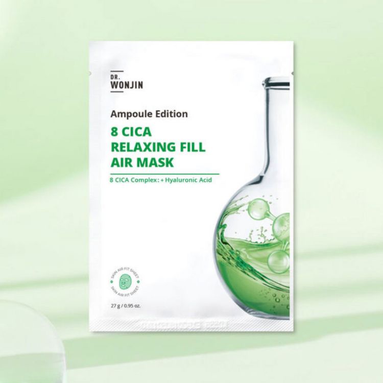 Mặt nạ Dr.Wonjin Ampoule Edition CICA Relaxing Fill Air Mask - Xanh Lá