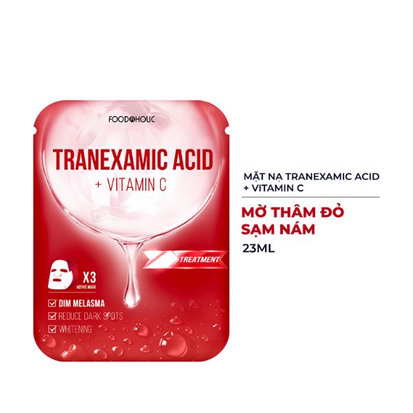 Mặt Nạ Food A Holic - Tranexamic Acid Mờ Thâm Đỏ, Sạm Nám 1PCS