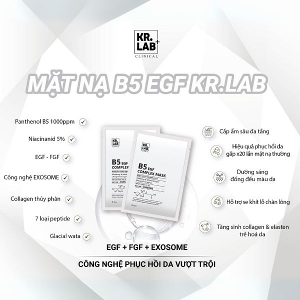 Mặt Nạ Kr.Lab+ B5 EGF Complex Cấp Ẩm Phục Hồi