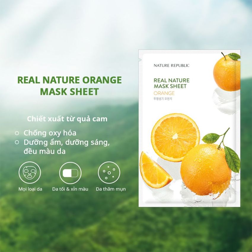 Mặt Nạ Nature Republic Orange - Chiết Xuất Cam 23ml