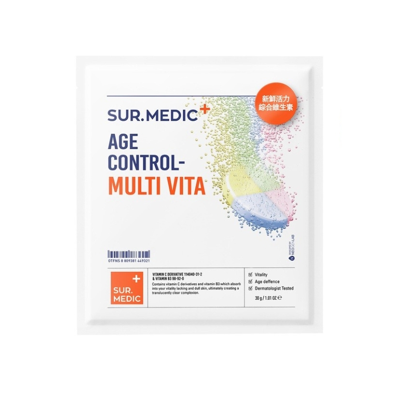 Mặt Nạ Sur.Medic + Age Control Multi Vita 30g 1PCS - Tái Tạo Da