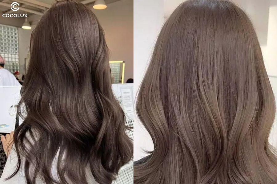 M&agrave;u n&acirc;u lạnh thanh lịch, hiện đại, ph&ugrave; hợp với nhiều tone da ngăm, gi&uacute;p t&oacute;c tr&ocirc;ng b&oacute;ng khỏe tự nhi&ecirc;n