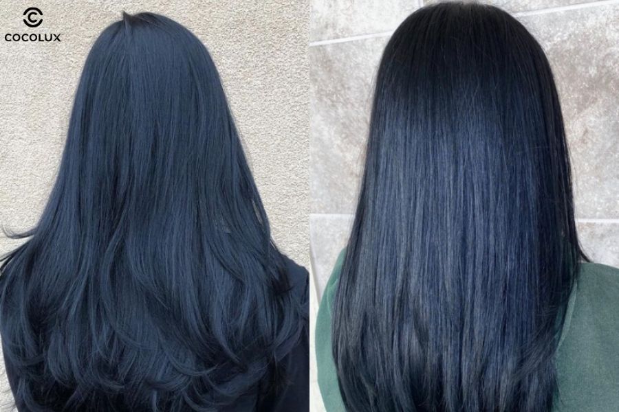 M&agrave;u xanh đen c&aacute; t&iacute;nh, độc đ&aacute;o, nổi bật nhưng vẫn giữ được n&eacute;t tự nhi&ecirc;n