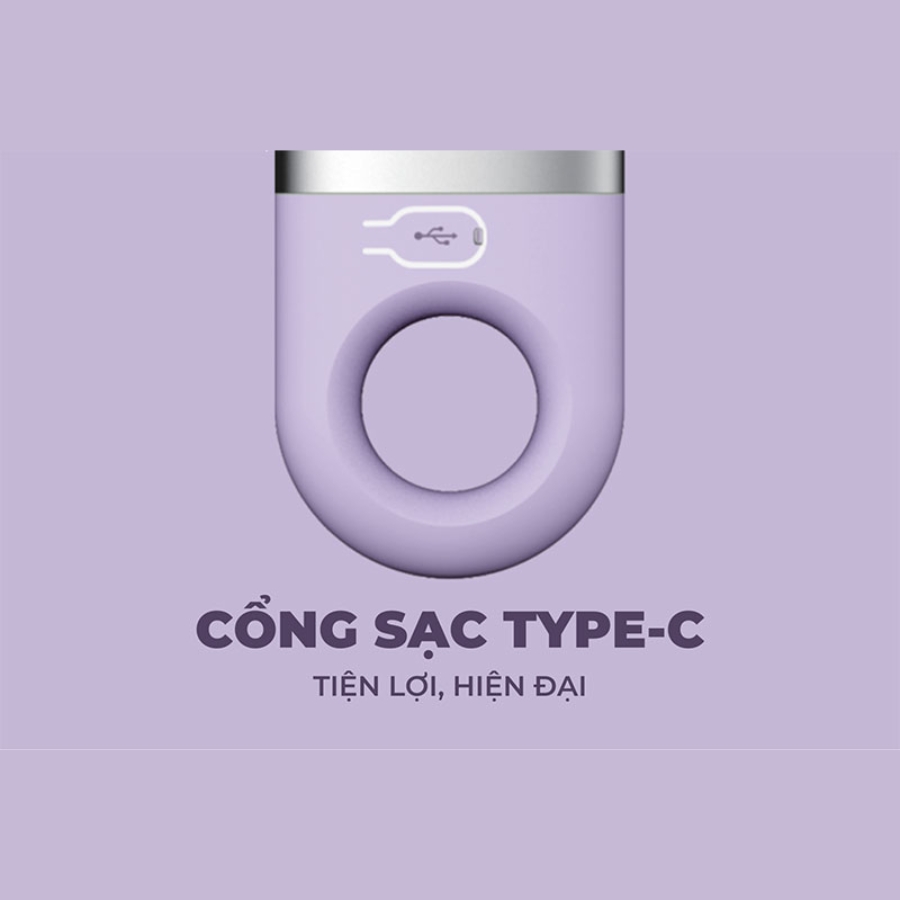 Máy Làm Đẹp Da Đa Năng SonicRadiant 5-in-1 Beauty Device - Deluxe Silver Edition - PURPLE
