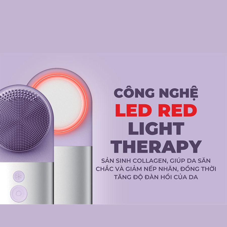 Máy Làm Đẹp Da Đa Năng SonicRadiant 5-in-1 Beauty Device - Deluxe Silver Edition - PURPLE