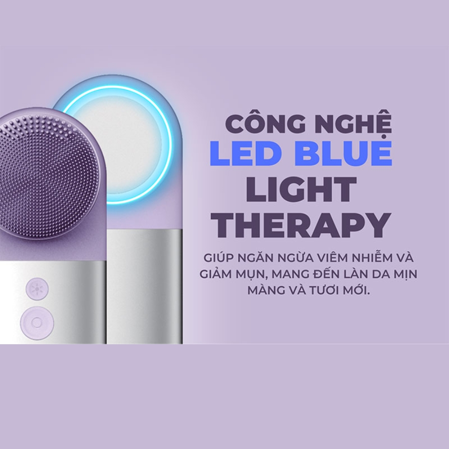 Máy Làm Đẹp Da Đa Năng SonicRadiant 5-in-1 Beauty Device - Deluxe Silver Edition - PURPLE