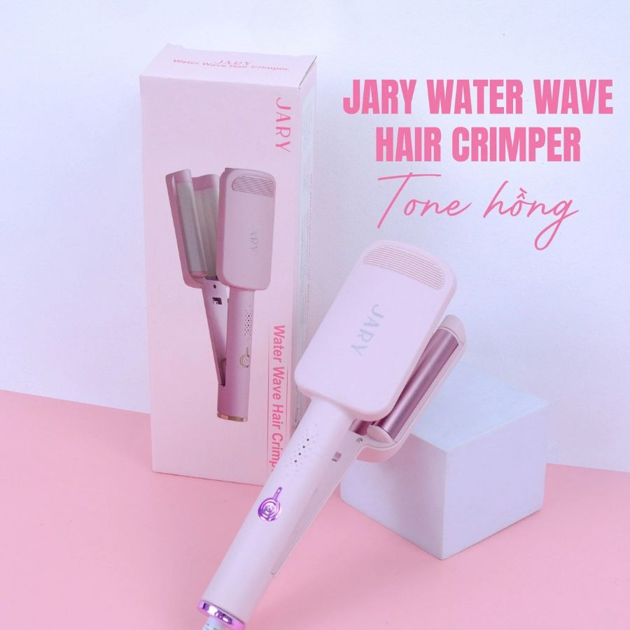 Máy Làm Tóc Jary Water Wave Hair Crimper Bấm Sóng Nước - Màu Hồng