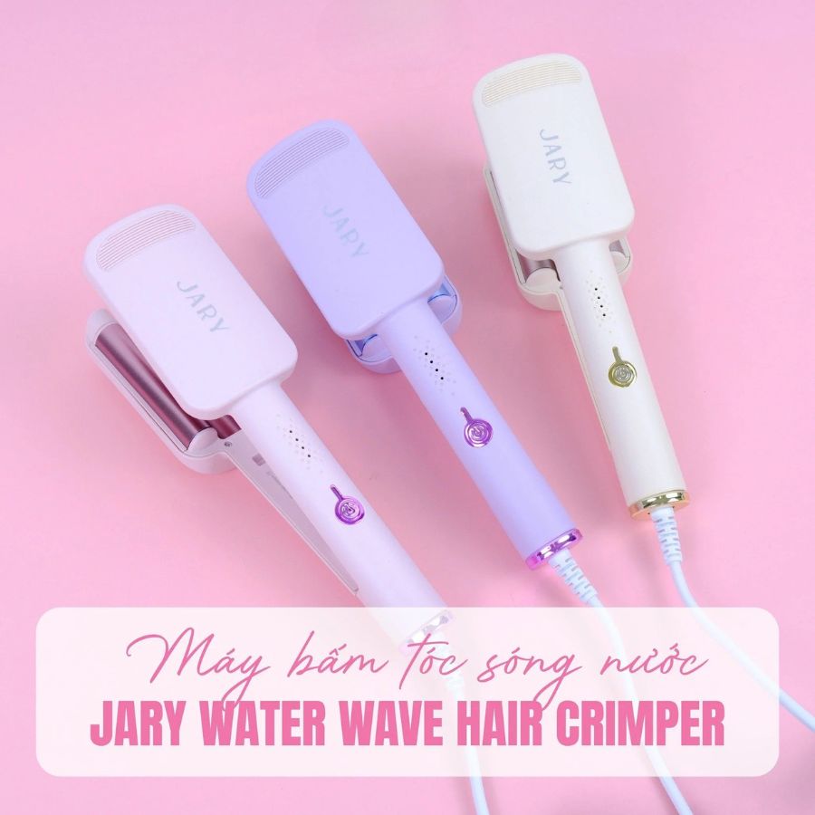 Máy Làm Tóc Jary Water Wave Hair Crimper Bấm Sóng Nước - Màu Hồng