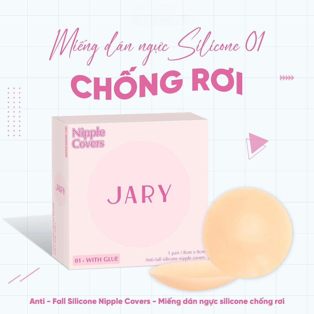 Miếng Dán Ngực Jary Silicone Jary Nipple Cover - 01 Chống Rớt