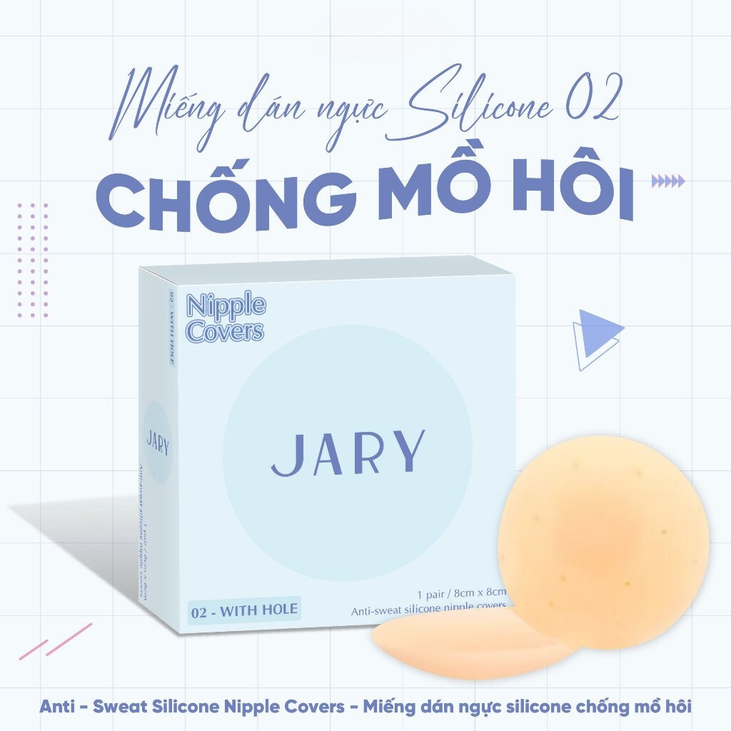 Miếng Dán Ngực Jary Silicone Jary Nipple Cover - 02 Chống Mồ Hôi