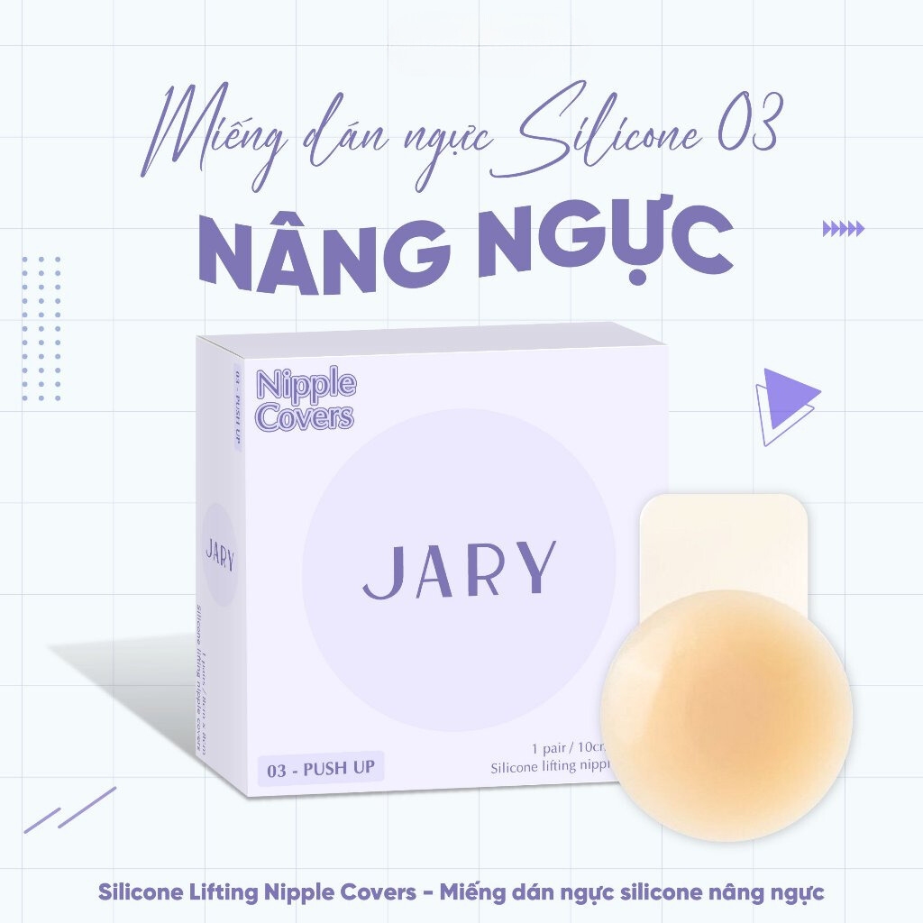 Miếng Dán Ngực Jary Silicone Jary Nipple Cover - 03 Nâng Ngực