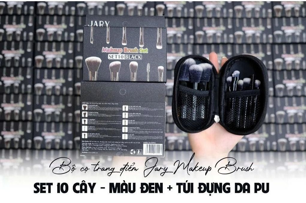 Mô tả Bộ Cọ Jary Túi Da PU Set 10 Cây Black