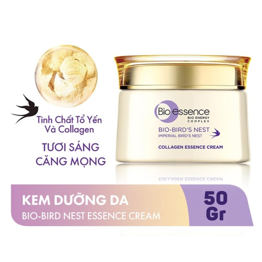 Mô tả Kem Dưỡng Bio-essence Bio-Birds's Nest Collagen Essence Cream Dưỡng Da Tươi Sáng Căng Mọng 50g