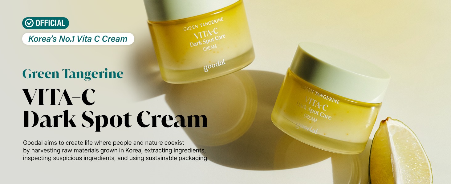 Mô tả Kem Dưỡng Goodal Green Tangerine Vita C Dark Spot Care Cream Làm Sáng Da