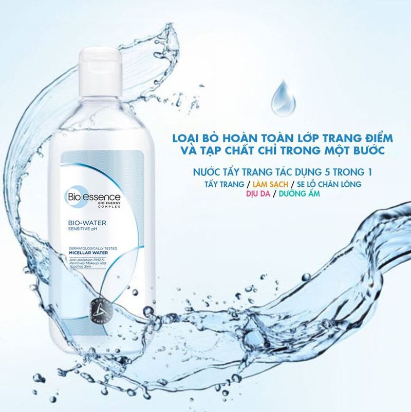 Mô tả Nước Tẩy Trang Bio-Essence Bio-Water Micellar Water