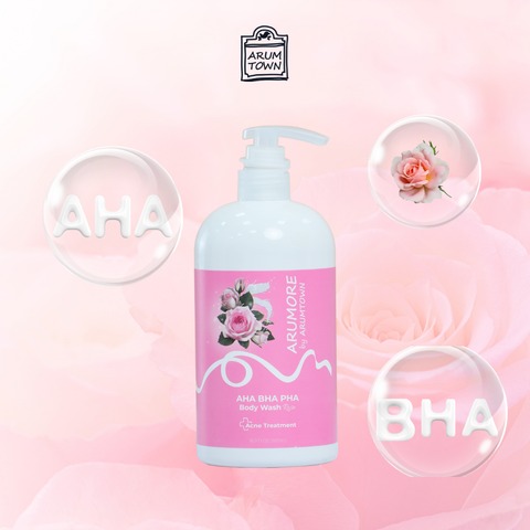 Sữa Tắm Arumore AHA BHA PHA Body Wash 500ml - Rose