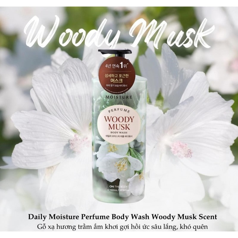 Mô tả sữa tắm On: The Body Perfume - Woody Musk 1100ml