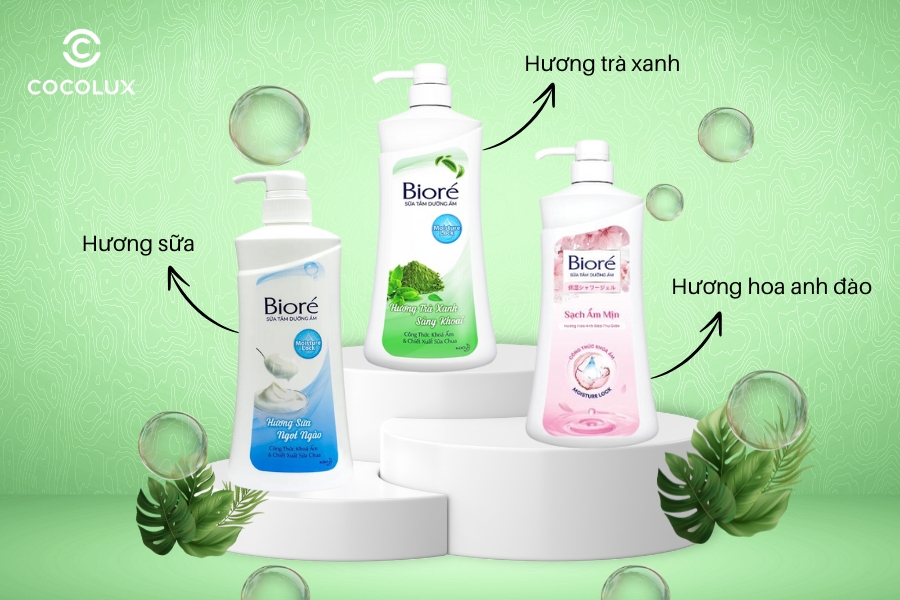 M&ugrave;i hương của sữa tắm Biore