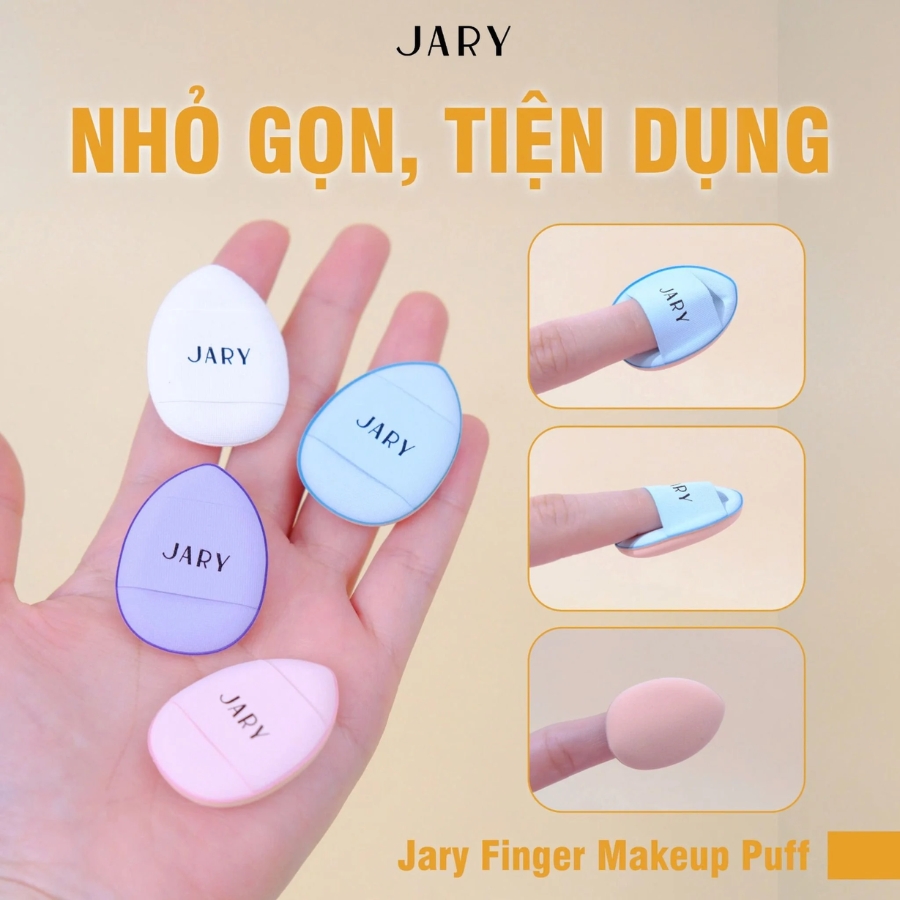 Mút Trang Điểm Jary Finger Makeup Puff Ngón Tay (Set 2 Cái)