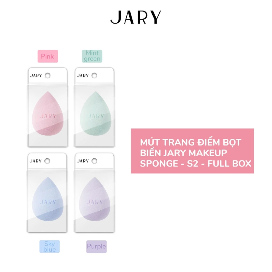 Mút Trang Điểm Jary Makeup Sponge Giọt Nước - S2 Full Box