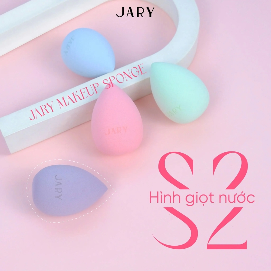 Mút Trang Điểm Jary Makeup Sponge Giọt Nước - S2 Full Box