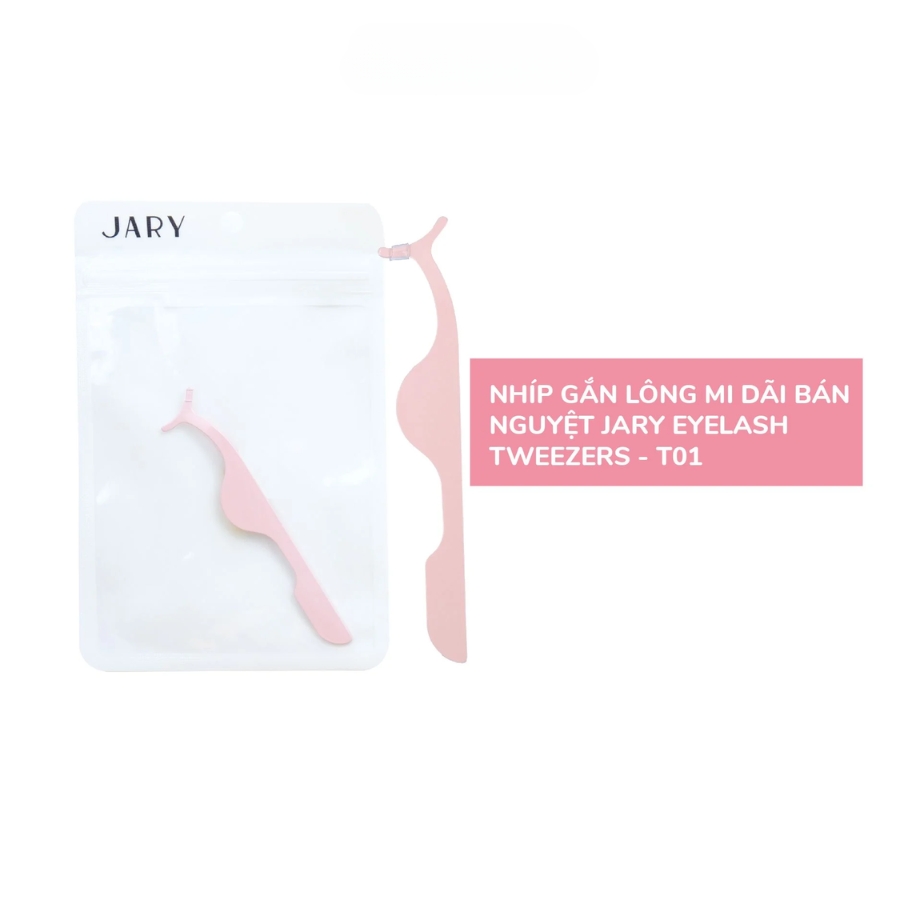 Mô tả Nhíp Gắn Lông Mi Dài Bán Nguyệt Jary Eyelash Tweezers - T01