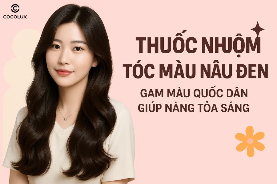 Thuốc nhuộm t&oacute;c m&agrave;u n&acirc;u đen &ndash; Gam m&agrave;u quốc d&acirc;n gi&uacute;p n&agrave;ng tỏa s&aacute;ng