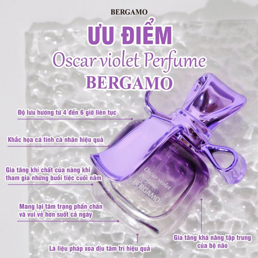 Nước Hoa Bergamo Màu Tím Oscar Violet PerFume
