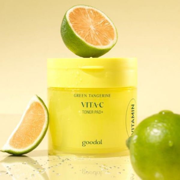 Nước Hoa Hồng Goodal Dạng Miếng Green Tangerine Vita C Dark Spot Care Toner Pad