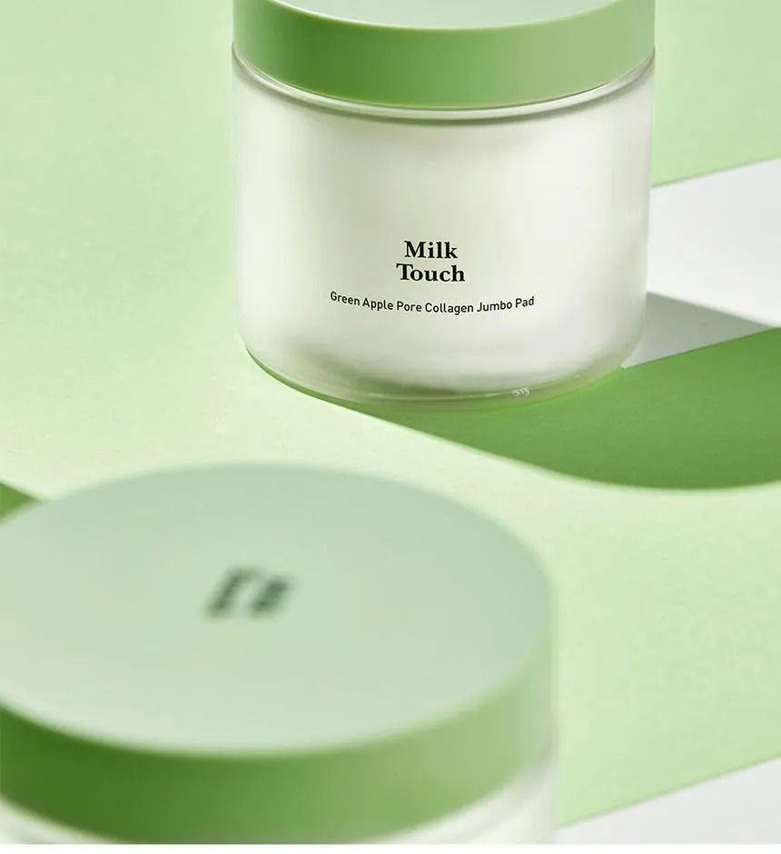 Nước Hoa Hồng Milk Touch Dạng Miếng Toner Pab Green Apple Pore Collagen Jumbo Pad