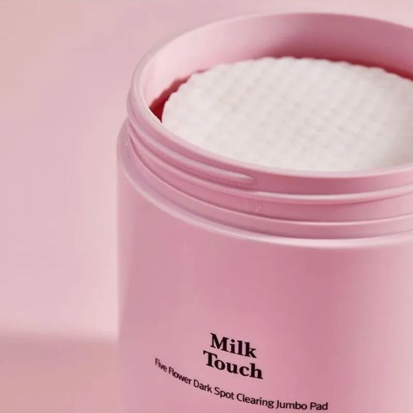 Nước Hoa Hồng Milk Touch Dạng Miếng Toner Pad Milk Touch Five Flower Dark Spot Clearing Jumbo Pad